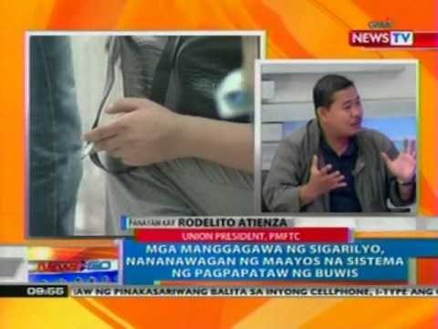 NTG: Mga manggagawa ng sigarilyo, nananawagan ng maayos na sistema ng pagpatay ng buwis