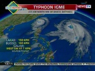 BT: Weather update as of 12:10pm (Aug 24, 2012)