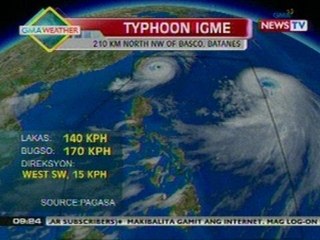 NTG: Weather update as of 9:24 a.m. (Aug. 24, 2012)
