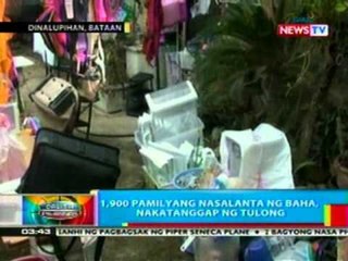 BP: 1.9k pamilyang nasalanta ng baha sa Bataan, nakatanggap ng tulong