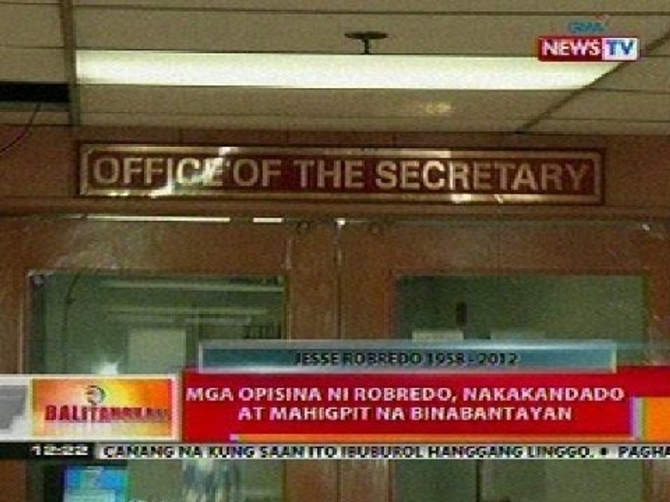 BT: Mga opisina ni Robredo, nakakandado at mahigpit na binabantayan