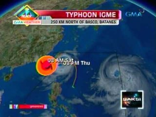 Saksi: Bagyong Igme, posibleng mag-u-turn sa pagpasok sa bansa ng bagyong Julian