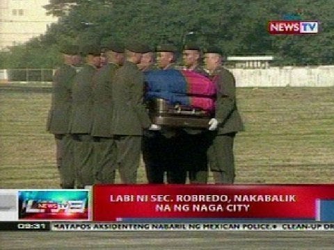 NTL: Labi ni Sec. Robredo, nakabalik na ng Naga City