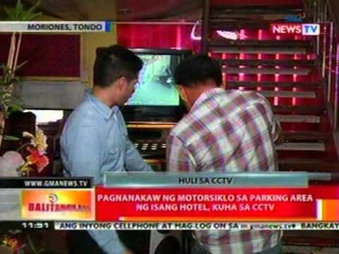 BT: Pagnanakaw ng motorsiklo sa parking area ng isang hotel sa Tondo, kuha sa CCTV