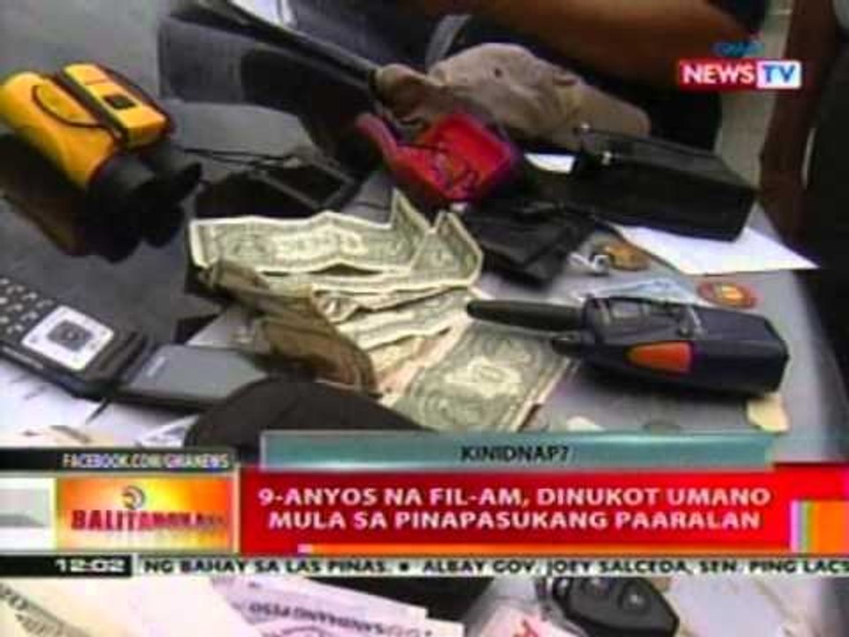 BT: 9-anyos na Fil-Am, dinukot sa pinapasukang paaralan sa QC