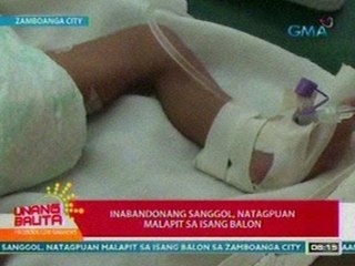 UB: Inabandonang sanggol sa Zamboanga, natagpuan malapit sa isang balon