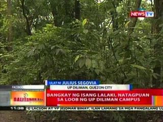 BT: Bangkay ng lalaki, natagpuan sa loob ng UP Diliman Campus