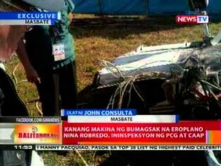 BT: Kanang makina ng bumagsak na eroplano nina Robredo, ininspeksyon ng PCG at CAAP