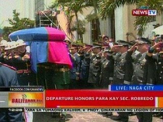BT: Departure honors para kay Sec. Robredo