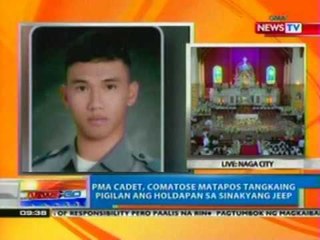 NTG: PMA cadet, comatose matapos tangkaing pigilan ang holdapan sa sinasakyang jeep