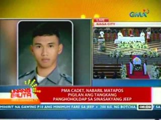 UB: PMA cadet, nabaril matapos pigilan ang tangkang panghoholdap sa sinasakyang jeep