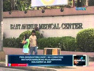 Saksi:  PMA graduating cadet, na-comatose matapos barilin ng nilalabanang holdaper sa jeep