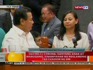BT: Ex-CJ Corona, anak at manugang, sinampahan ng reklamong tax evasion ng BIR