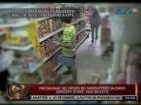24ORAS: Pagsalakay ng grupo ng shoplifters sa isang grocery store sa Valenzuela, huli sa CCTV