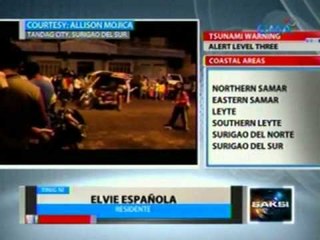 Saksi: Mga residente ng Pilar, Siargo, lumikas na sa mataas na lugar