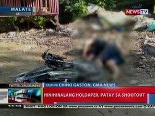 NTL: Holdaper, patay sa shootout sa Manila