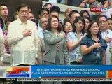 NTG: Sereno, dumalo sa kanyang unang flag ceremony sa SC bilang chief justice