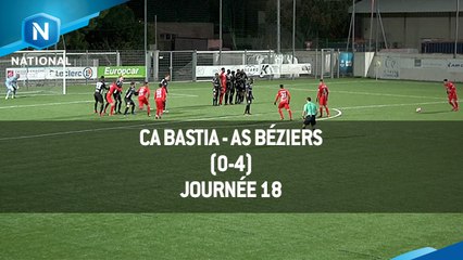 J18 - CA Bastia - AS Béziers (0-4), le résumé