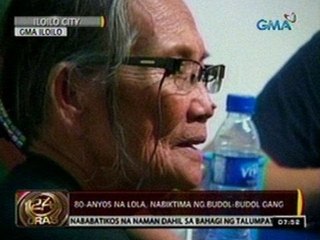 24 Oras: 80-anyos na lola, nabiktima ng budol-budol gang