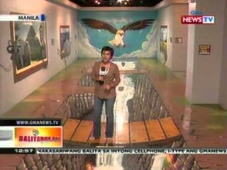 BT: Mga likhang sining, animo'y nabubuhay sa trick art museum