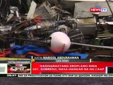 QRT: Eroplanong sinakyan ni Robredo, bubusisiin para matukoy ang sanhi ng pagbagsak