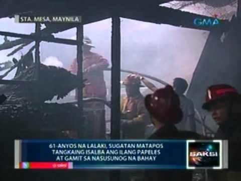 Saksi: Apat na bahay at imbakan ng hardware store sa Sta. Mesa, Maynila, nasunog