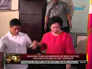 24 Oras: Maagang pangangampanya ng mga pulitiko, nais matuldukan ni Sen. Santiago