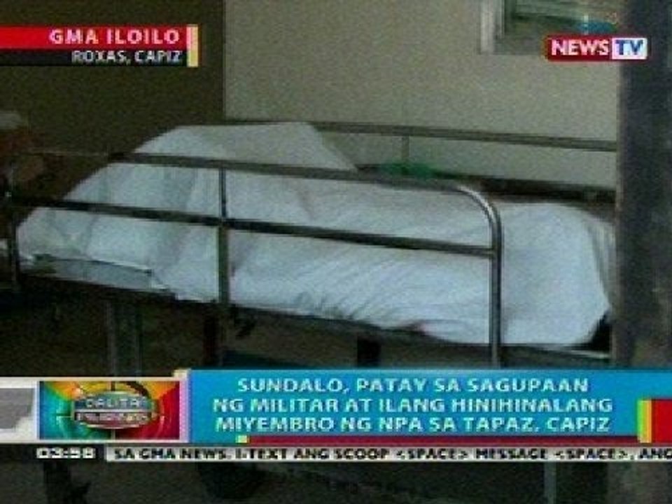 BP: Sundalo, patay sa sagupaan ng militar at mga miyembro umano ng NPA sa Tapaz, Capiz