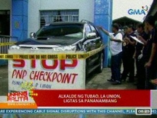 UB: Alkalde ng Tubao, La Union, ligtas sa pananambang