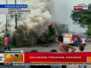 BT: 2 tindahan, nasunog sa Nueva Ecija via Youscoop