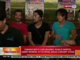 BT: Sabado Boys Luke Mijares, Paolo Santos, Jimmy Bondoc at DJ Myke, balik-concert stage