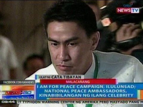 NTG: I Am for Peace Campaign, ilulunsad; Nat'l Peace Ambassadors, kinabibilangan ng ilang celebrity