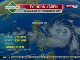 NTG: Weather update as of 9:18 a.m. (Sept. 14, 2012)