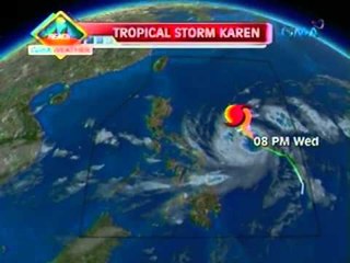 Saksi: Tropical Storm Karen, nananatili ang lakas sa silangan ng bansa