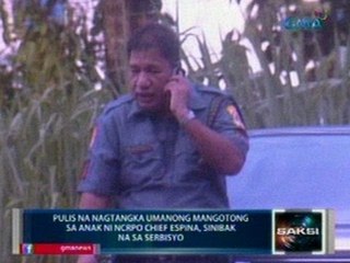 Pulis na nagtangka umanong mangotong sa anak ni NCRPO Chief Espina, sinibak sa serbisyo