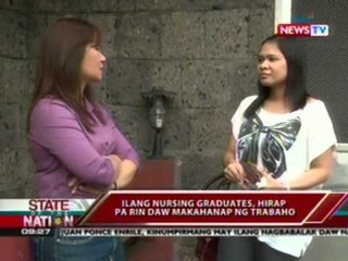 SONA: Ilang nursing graduates, hirap pa rin daw makahanap ng trabaho