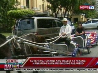 SONA: Kuchero, isinauli ang wallet at perang naiwan ng kanyang naging pasahero