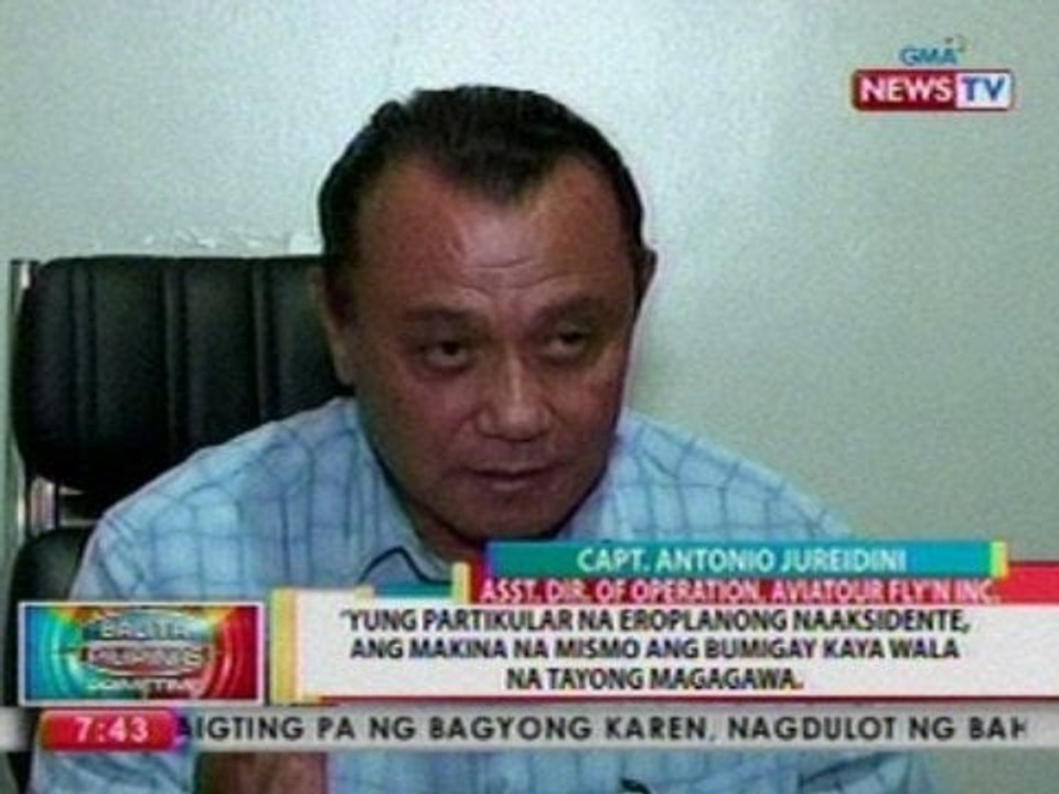 May-ari ng piper seneca plane na sinakyan ng yu...