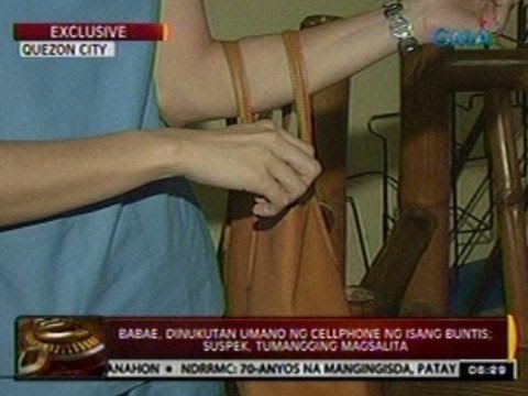 24 Oras: Babae, dinukutan umano ng cellphne ng isang buntis; suspek, tumangging magsalita