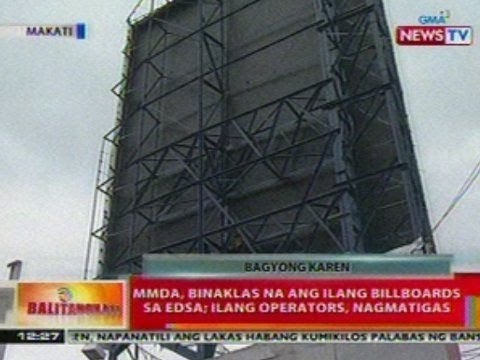 BT: MMDA, binaklas na ang ilang billboards sa EDSA; ilang operators, nagmatigas