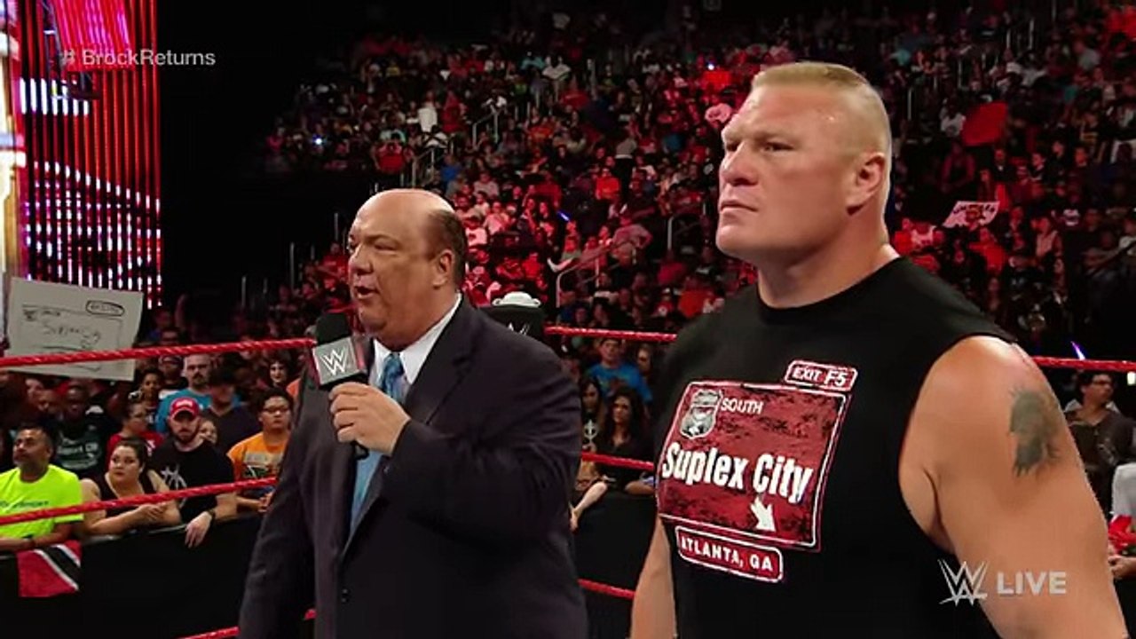 Randy Orton invades Raw to attack Brock Lesnar- Raw, Aug. 1, 2016 -