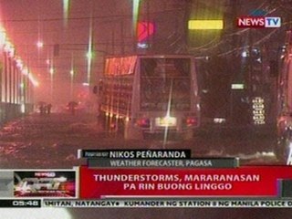 QRT: Thunderstorms, mararanasan pa rin buong linggo