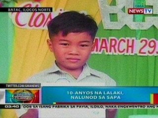 BP: 10-anyos na lalaki, nalunod sa baha sa Ilocos Norte