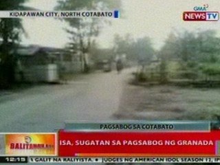 BT: 1, sugatan sa pagsabog ng granada sa Kidapawan City, North Cotabato