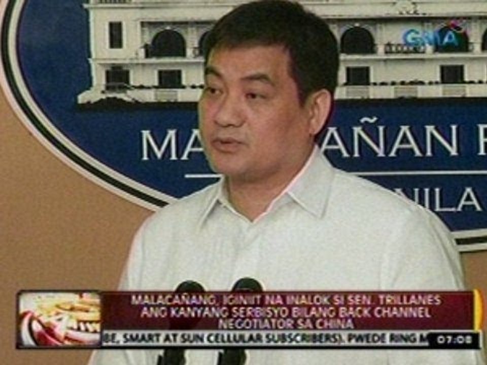 Malacañang, iginiit na inalok si Sen. Trillanes ang kanyang serbisyo bilang back channel negotiator