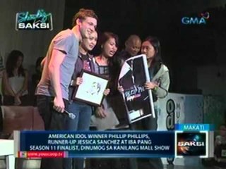 Saksi:  American Idol Season 11 finalists, dinumog sa kanilang mall show