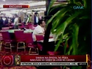 24 Oras: Sinibak na opisyal ng PDEA, nakunan ng video sa loob ng casino