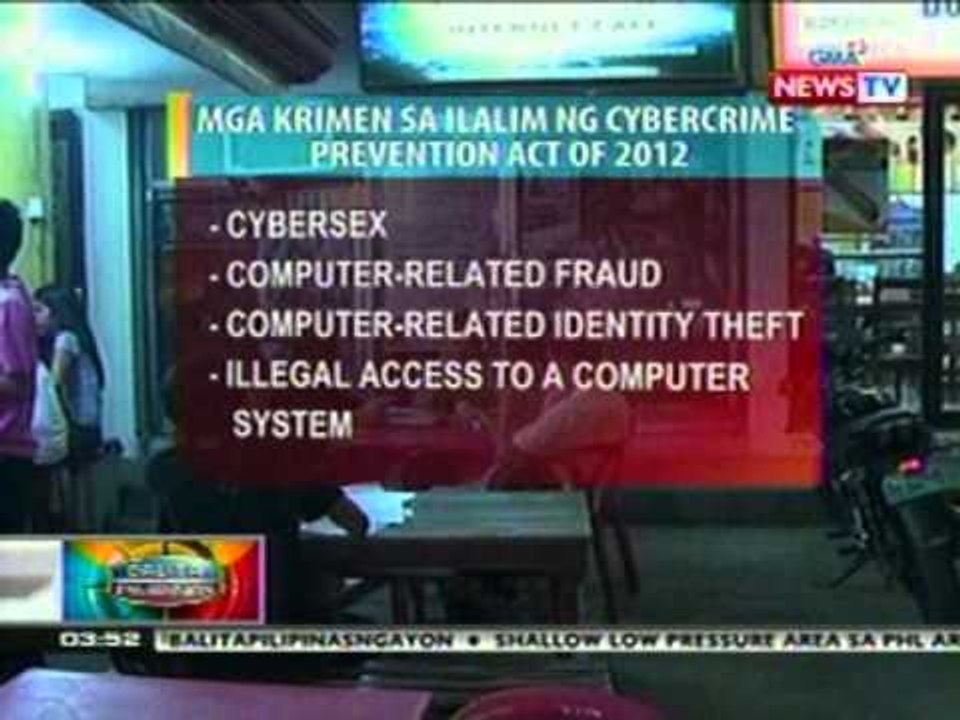BP: Pagbabantay sa mga computer shop, mas hinigpitan dahil sa bagong batas kontra cyber crimes