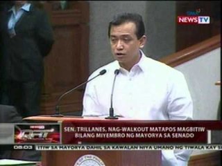 QRT: Sen. Enrile at Sen. Trillanes, nagkainitan sa Session Hall