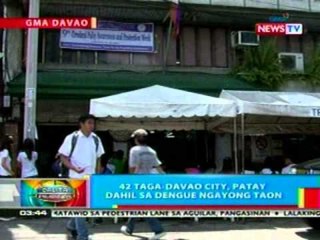 BP: 42 taga-Davao City, patay dahil sa dengue ngayong taon
